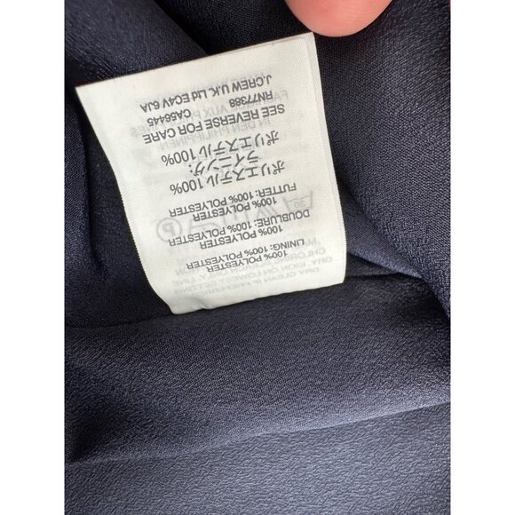 J.Crew Collection Halter Chevron Stripe Dress Size 0 Multicolor Satin - Picture 7 of 11